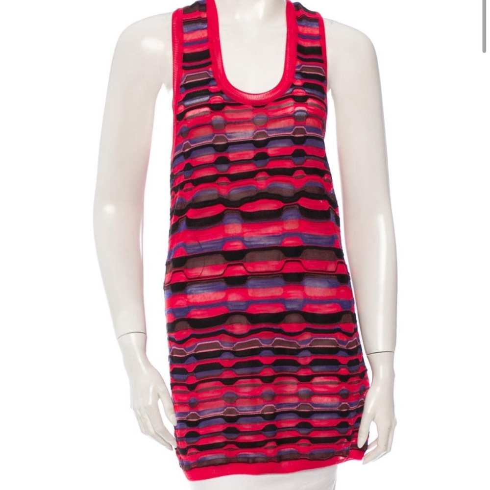 Missoni Striped Sleeveless Knit Tank